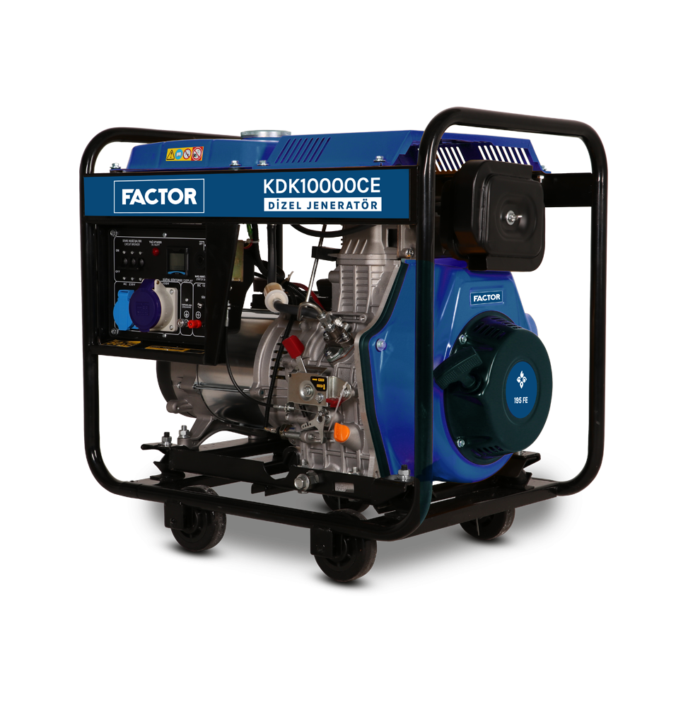Factor KDK10000CE 9.4 KVA DİZEL JENERATÖR MONOFAZE