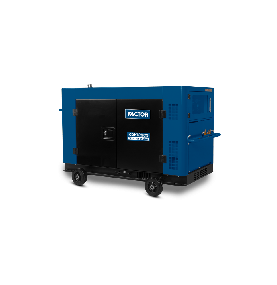 Factor KDK12SC3 12 KVA DİZEL SU SOĞUTMALI JENERATÖR KABİNLİ TRİFAZE