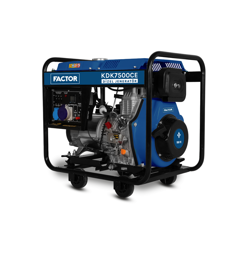 Factor KDK7500CE 6,9 KVA DİZEL MONOFAZE JENERATÖR