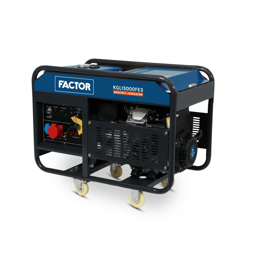 Factor KGL15000FE3 BENZİNLİ JENERATÖR 15 KVA TRİFAZE