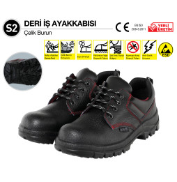 414 TB41198 S2 DERİ iŞ AYAKKABISI NO:37